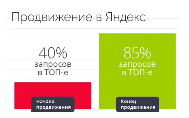 Результат работы по проекту NL International - SEO-продвижение сетевой компании